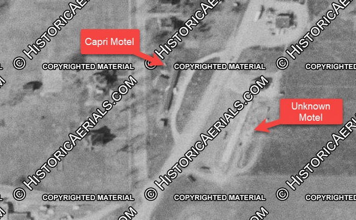 Capri Motel - 1956 Aerial